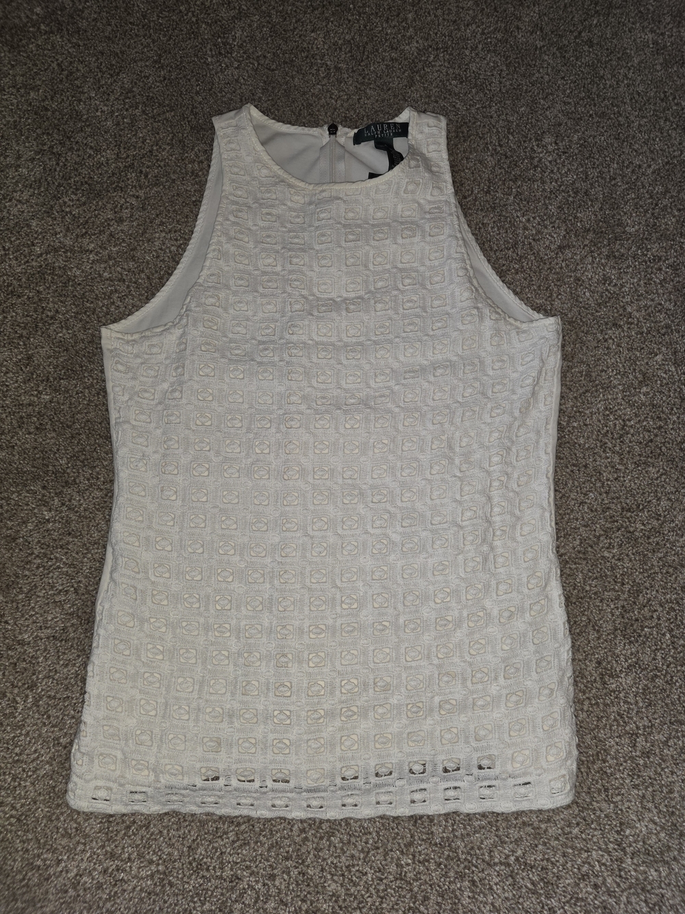 Ralph Lauren Cream Lace Tank Top
